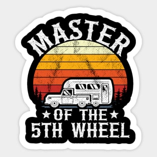 Master Of The 5th Wheel Funny Camping Sticker